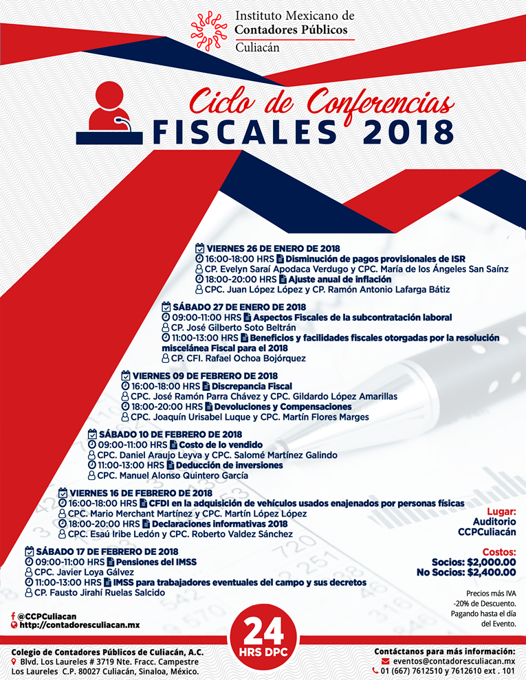 Ciclo de Conferencias 2018v2