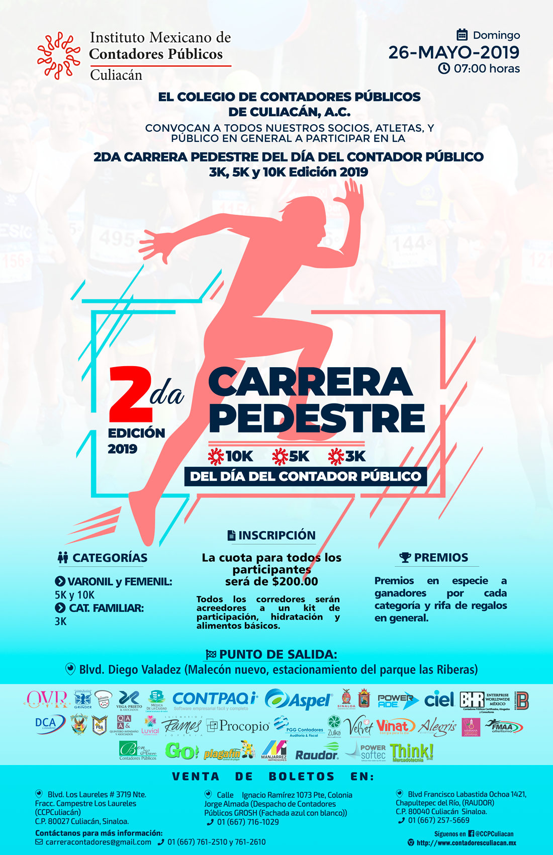 Poster 2DA Carrera Tamaño Tabloide EDICION 2019 V4 Mayo 15